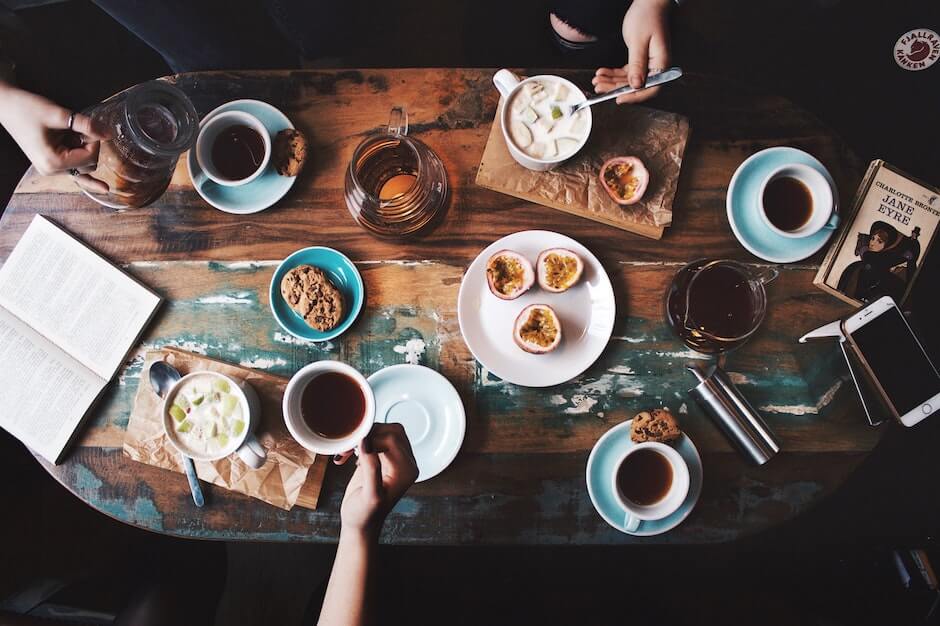 Sharing tea and treats